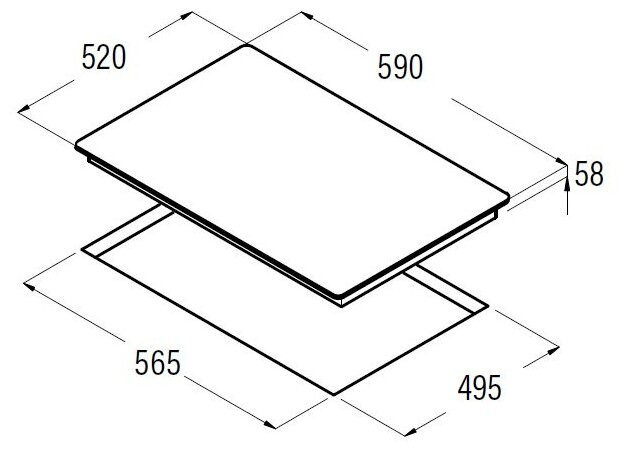 Варочная панель CATA IB 6304 BK