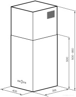 Вытяжка LEX Mono 400 (белый)