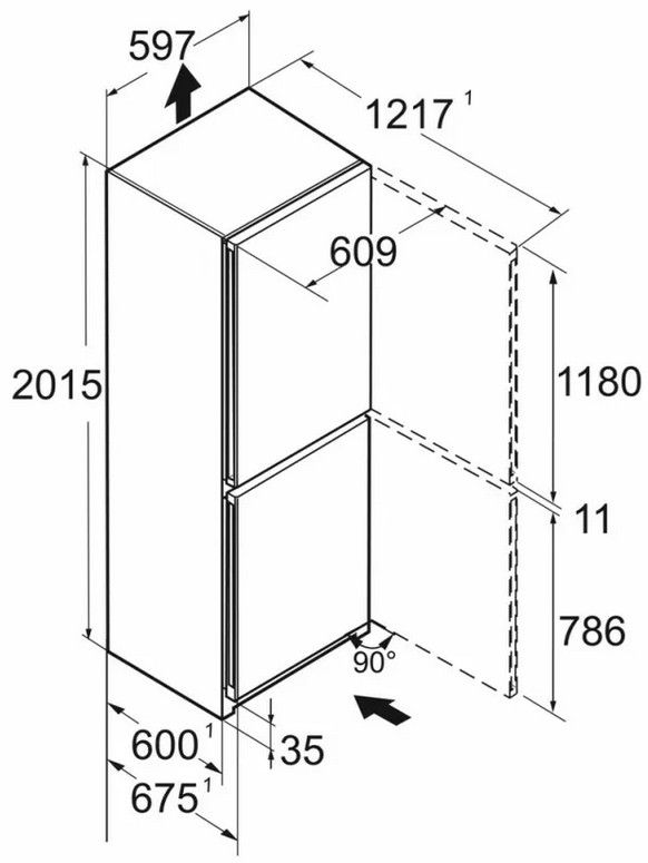 Холодильник с морозильником Liebherr CBNd 5723 Plus BioFresh NoFrost