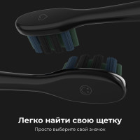Электрическая зубная щетка Aeno DB2S (3 насадки, черный)