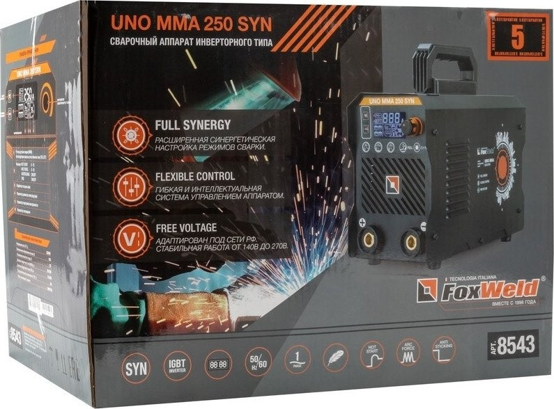Сварочный инвертор FoxWeld UNO MMA 250 SYN