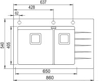 Кухонная мойка AquaSanita Delicia Plus GQD150 (alumetallic 202 W)