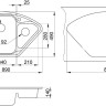 Кухонная мойка Granula 9101 (Эспрессо)