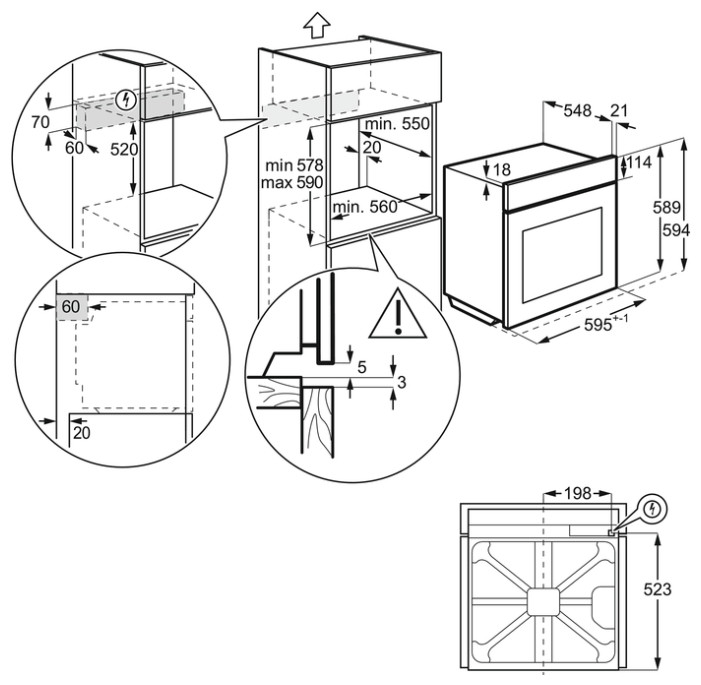 Духовой шкаф Electrolux OED3H50TW