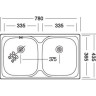 Кухонная мойка Kromevye EC 189