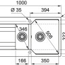 Кухонная мойка Franke UBG 651-100 (миндаль)