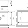 Кухонная мойка Maxstone MS-30 (лен глянец)