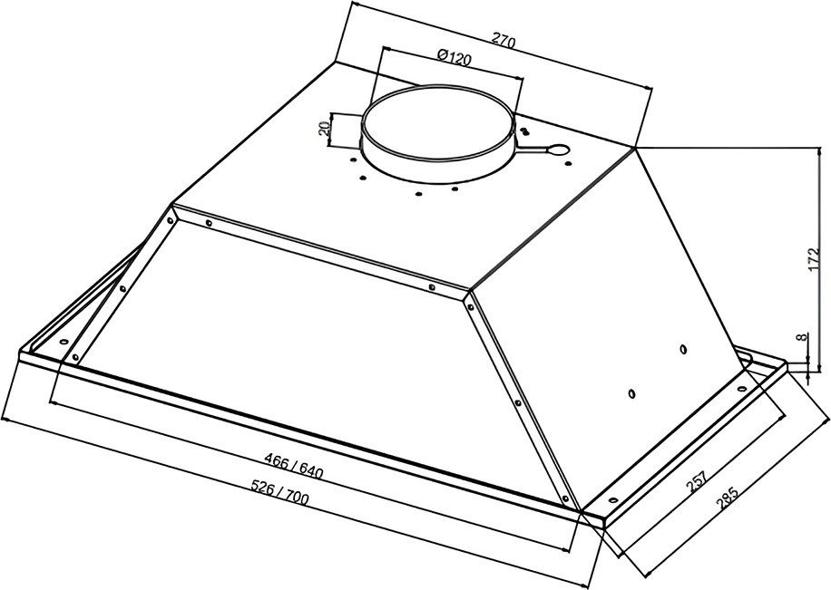 Вытяжка NORDFROST FB 6060 X