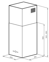 Вытяжка LEX Mono 400 (нержавеющая сталь)