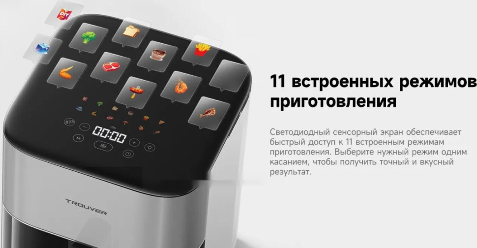 Аэрогриль Trouver Air Fryer FD10 Pro VFF12A (белый)