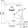 Смеситель Franke Atlas Neo нержавеющая сталь 115.0521.435