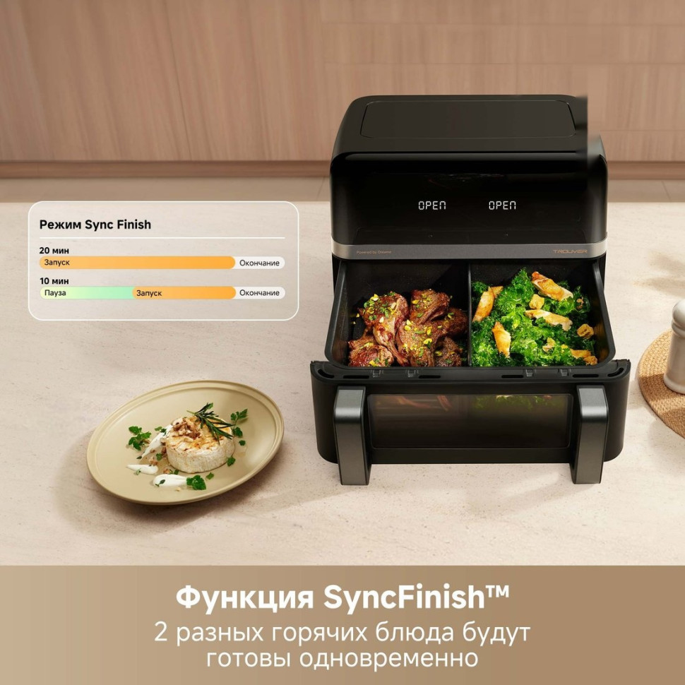 Аэрогриль Trouver Air Fryer FD20 Pro AF-5518ATB (черный)