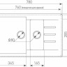 Кухонная мойка Ecoshtein Rechteck 781.5 (песочный)