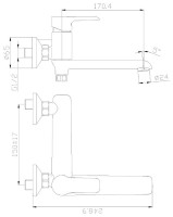 Смеситель Rossinka Silvermix W35-33