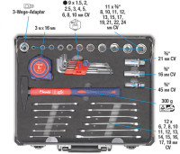 Универсальный набор инструментов KWB  49370740 (51 предмет)