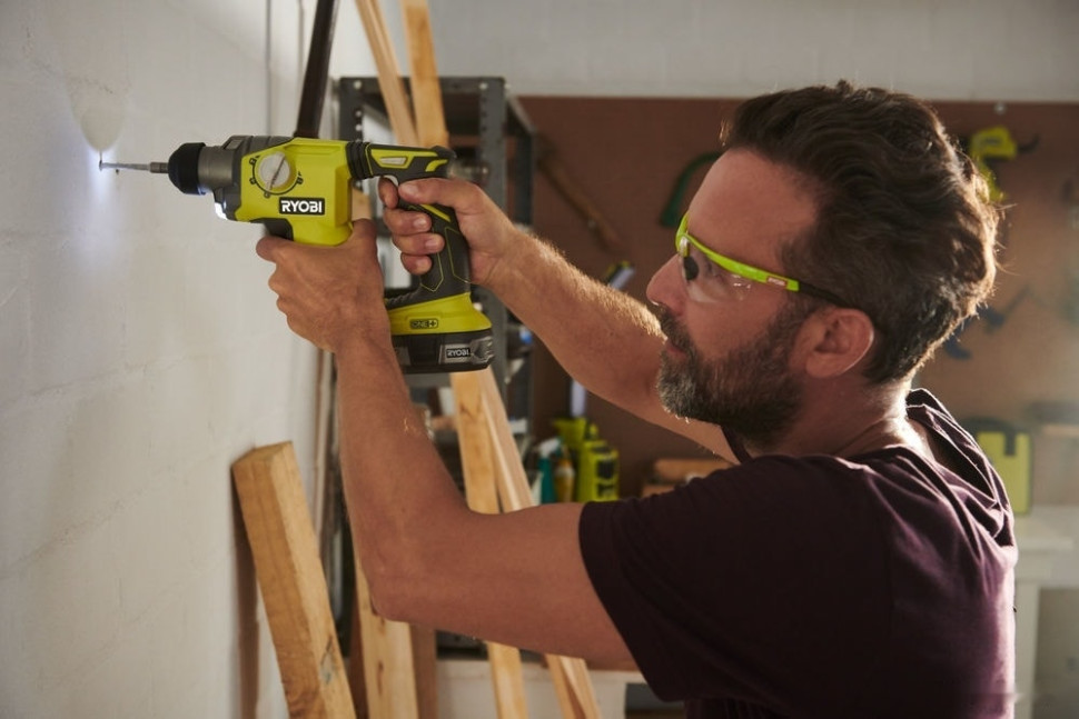 Перфоратор Ryobi R18SDS-125S 5133003818 (с 1-им АКБ, сумка)