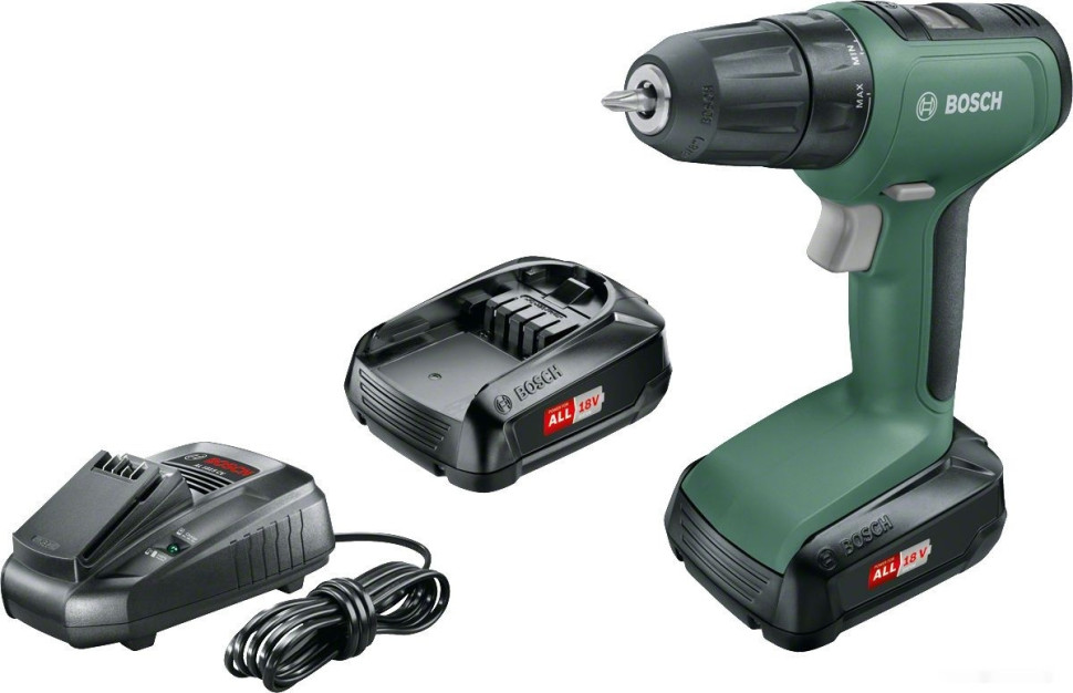 Дрель-шуруповерт Bosch UniversalDrill 18 06039C8002 (с 2-мя АКБ)