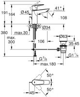 Смеситель Grohe Bauedge 23758001