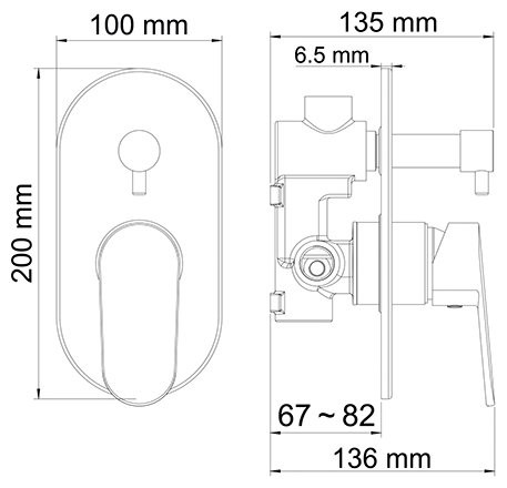 Смеситель Wasserkraft Donau 5341