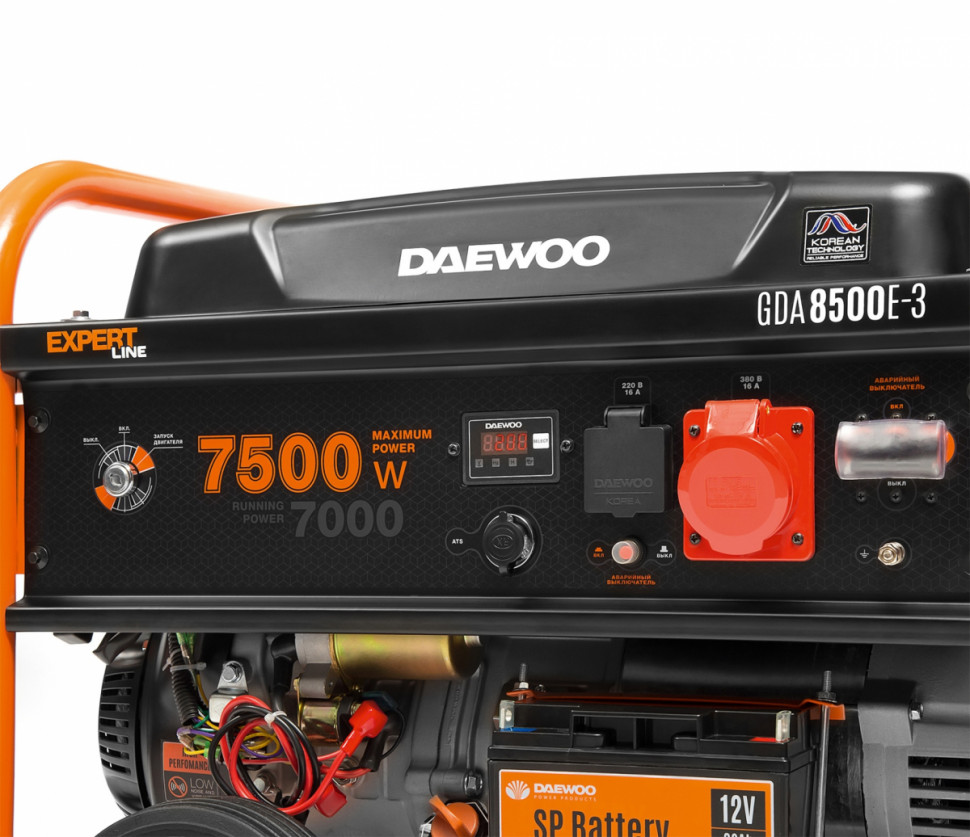 Генератор Daewoo Power GDA 8500E-3
