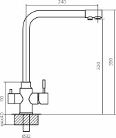 Смеситель Polygran Вега (светло-серый 314)