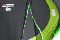 Батут Alpin 4.35 м с защитной сеткой и лестницей