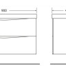 Умывальник BelBagno BB900 450-LV-MR-PR
