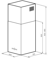 Вытяжка LEX Mono 400 (черный)