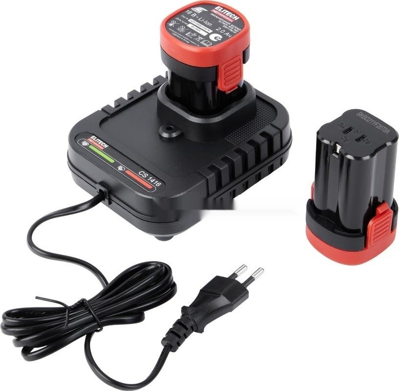 Дрель-шуруповерт Elitech HD Professional CD 16L2 E2201.039.01 HD (с 2-мя АКБ, кейс)