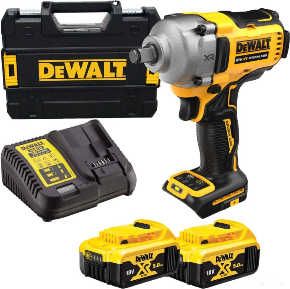 Гайковерт DeWALT DCF891P2T (с 2-мя АКБ, кейс)