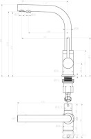 Смеситель Paulmark Essen 213011-431TW (белый матовый)