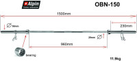 Гриф для штанги Alpin OBN-150
