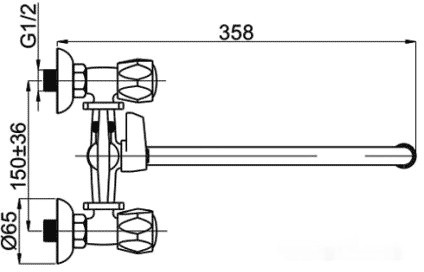 Смеситель Rubineta R-1 Globo (K)