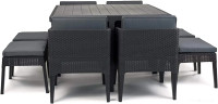 Обеденная группа Keter Columbia Dining Set 247484 (графит)