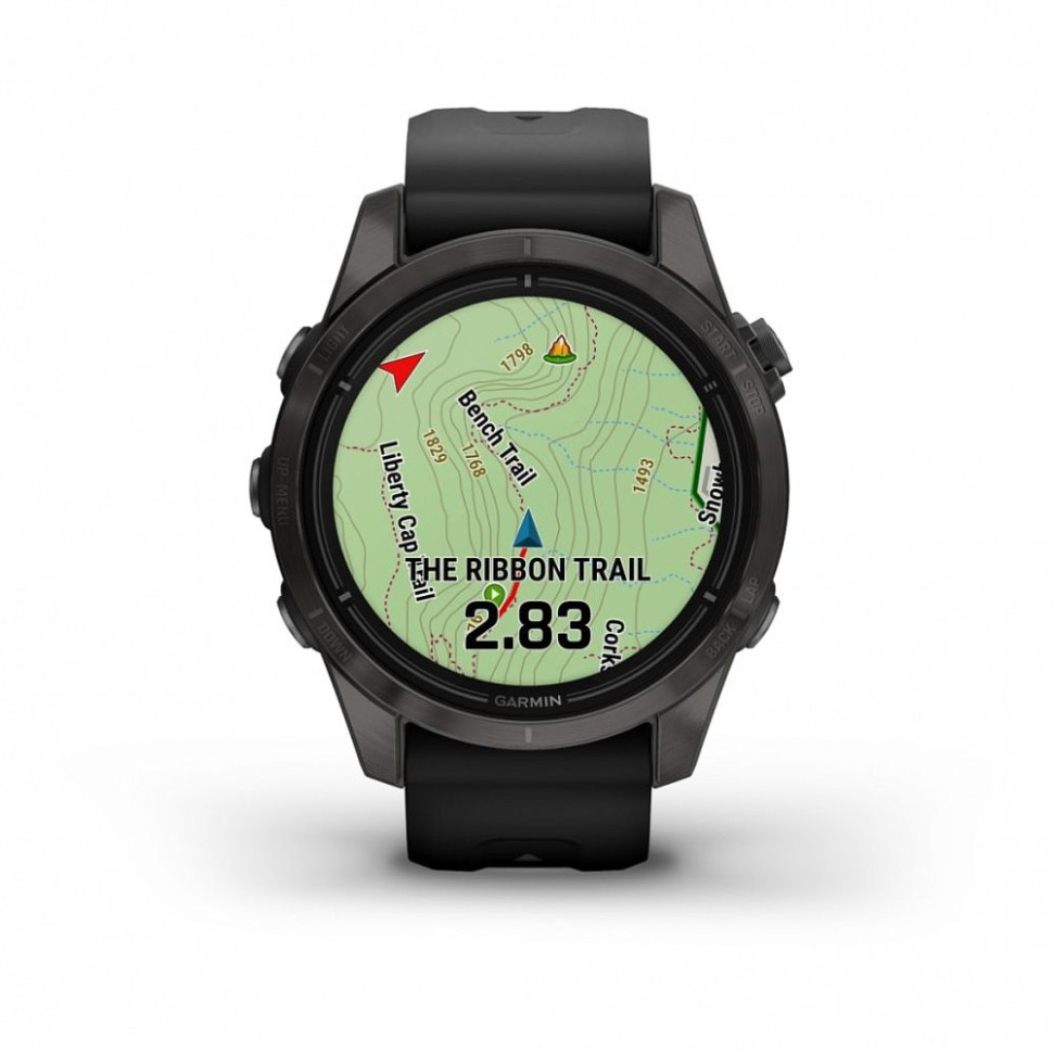 Умные часы Garmin Epix Pro Gen 2 Sapphire 42 мм (карбоново-серый титан/черный)