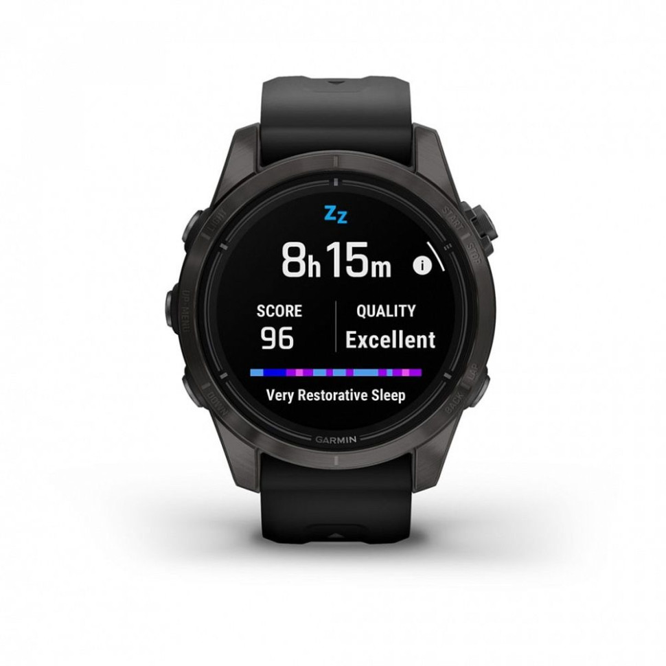 Умные часы Garmin Epix Pro Gen 2 Sapphire 42 мм (карбоново-серый титан/черный)
