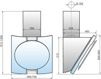 Вытяжка Elikor Графит 80Н-700-Э4Д (нержавеющая сталь/черное стекло)