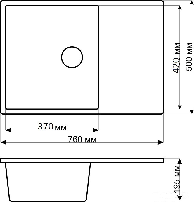 Кухонная мойка Gerhans B27 (Terracot)