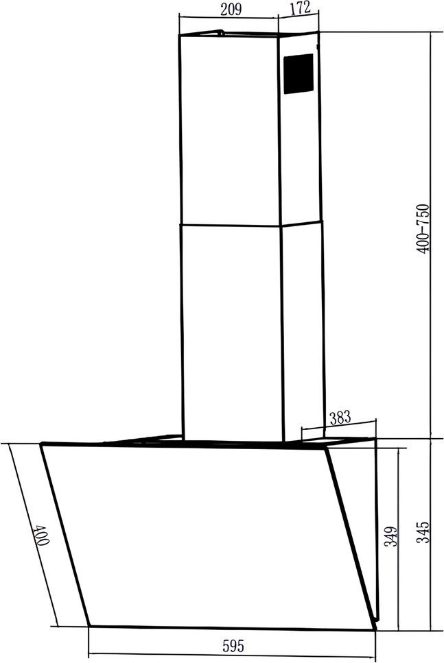 Вытяжка NORDFROST HM 6080 B