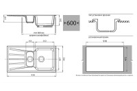Кухонная мойка GranFest GF-S940KL (бежевый)