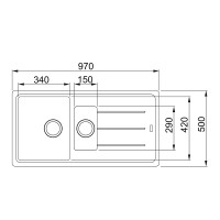 Кухонная мойка Franke BFG 651  серый
