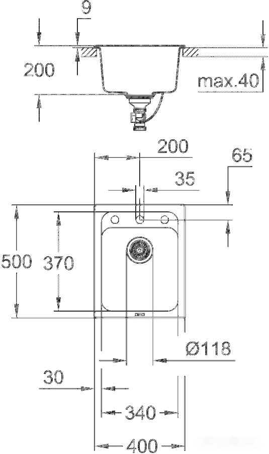 Кухонная мойка Grohe K700 50-C 40/50 1.0 31650AT0 (серый гранит)