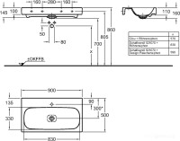 Умывальник Keramag Citterio 90x50 [123590000]