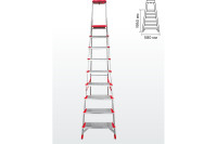Лестница-стремянка Новая Высота NV 3118 (9 ступеней)