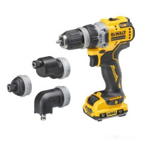 Дрель-шуруповерт DeWALT DCD703L2T (с 2-мя АКБ, кейс, набор патронов)