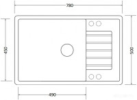 Кухонная мойка Zorg Dello 78 (пески сахары)