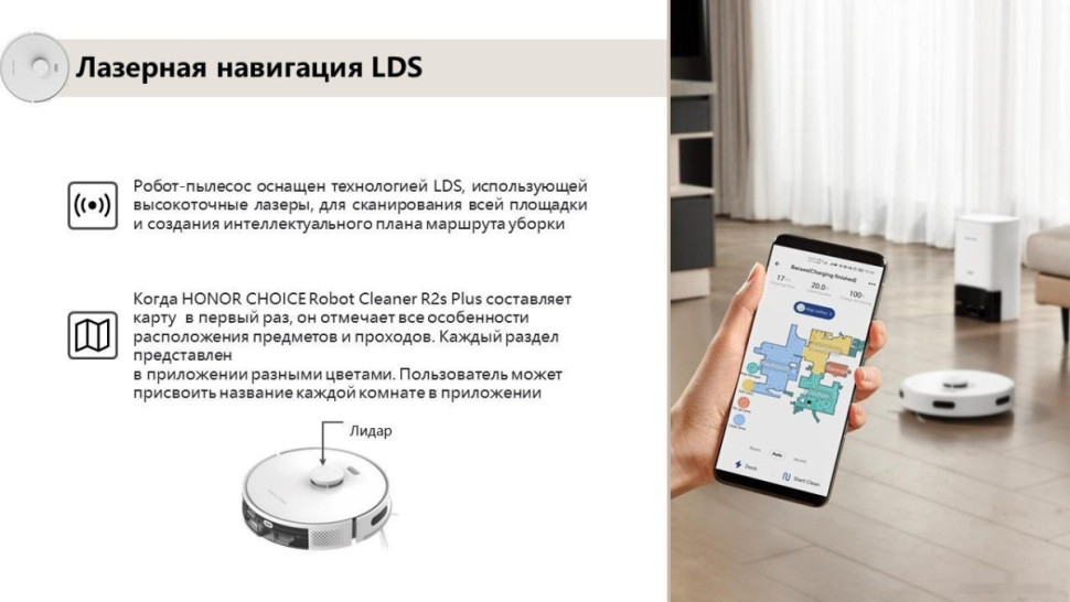 Робот-пылесос Honor Choice Robot Cleaner R2S Plus (международная версия, белый)