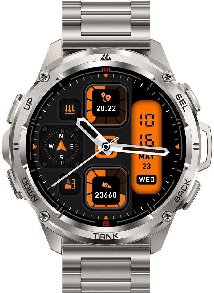 Умные часы Kospet Tank T3 Ultra Special Edition (серебристый)