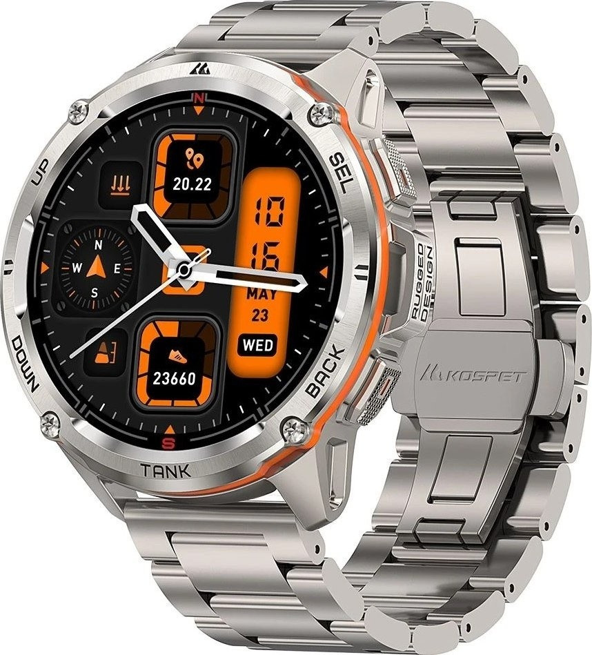 Умные часы Kospet Tank T3 Ultra Special Edition (серебристый)