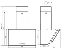 Вытяжка Elikor Рубин Ceramics S4 60Н-700-Э4Д 962840 (нержавеющая сталь/цемент)